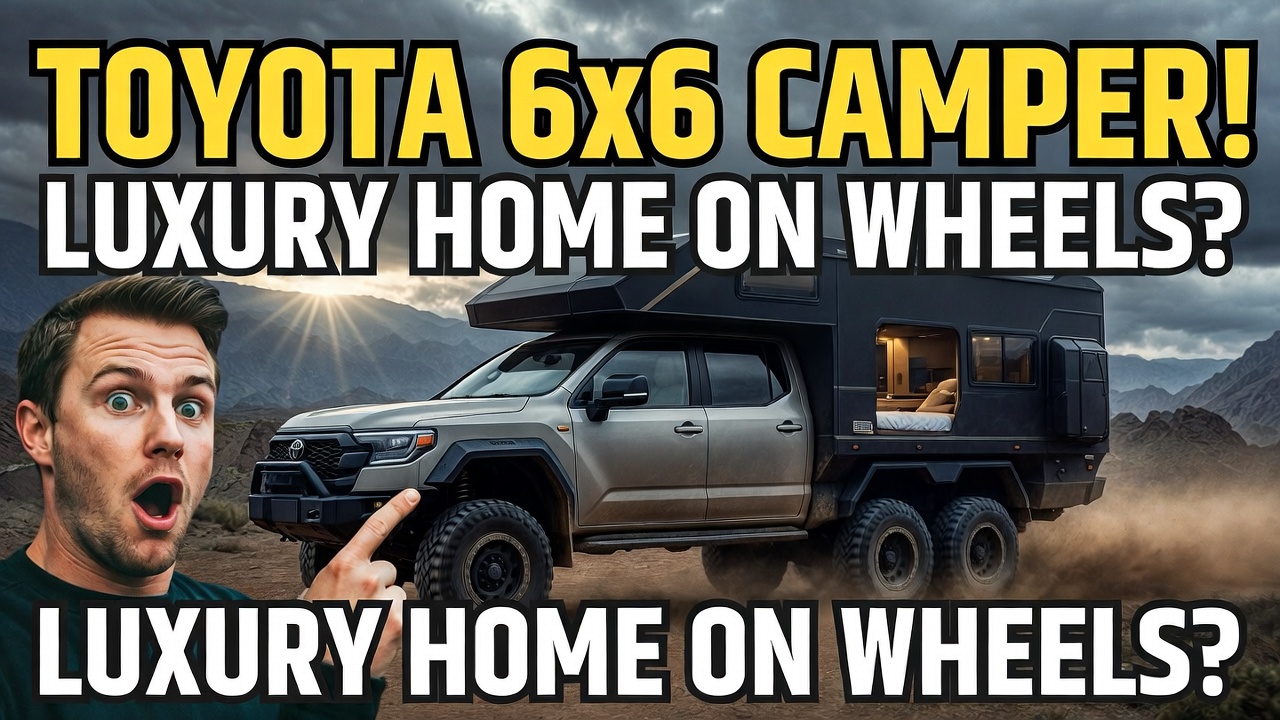 2026 Toyota Camper Motorhome First Look – 6×6 ड्राइव, स्मार्ट इंटीरियर, ऑफ-रोड एडवेंचर और लग्जरी ट्रैवल का परफेक्ट कॉम्बिनेशन।