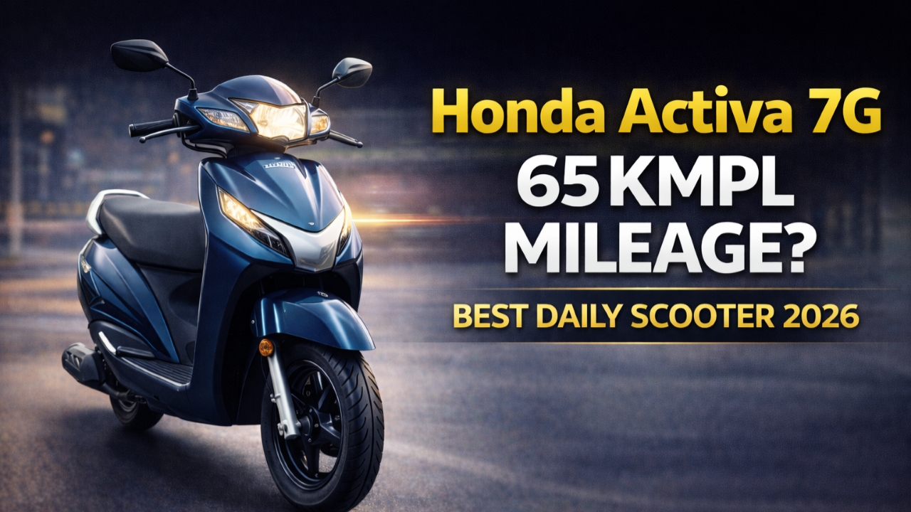 Honda Activa 7G 2026: 65 KMPL Mileage और Best Daily Scooter! Budget-Friendly Scooty Review