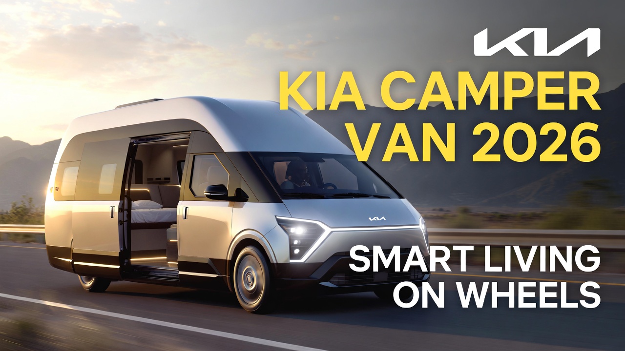 Kia Camper Van 2026 ने बदल दिया ट्रैवल का गेम! घर जैसी सुविधा के साथ शानदार वैन