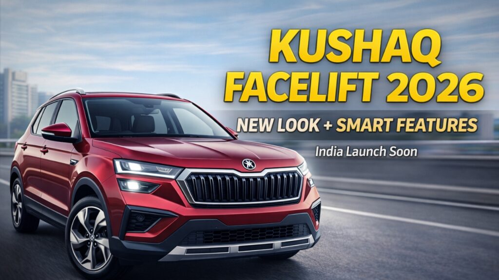 New Skoda Kushaq Facelift 2026 Launch Soon – Price, Features & Mileage Leak