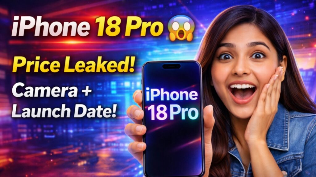 iPhone 18 Pro Leaks: कीमत, कैमरा, फीचर्स, बैटरी और लॉन्च डेट से जुड़ी पूरी जानकारी पढ़ें और अभी से अपना बजट तैयार करें।