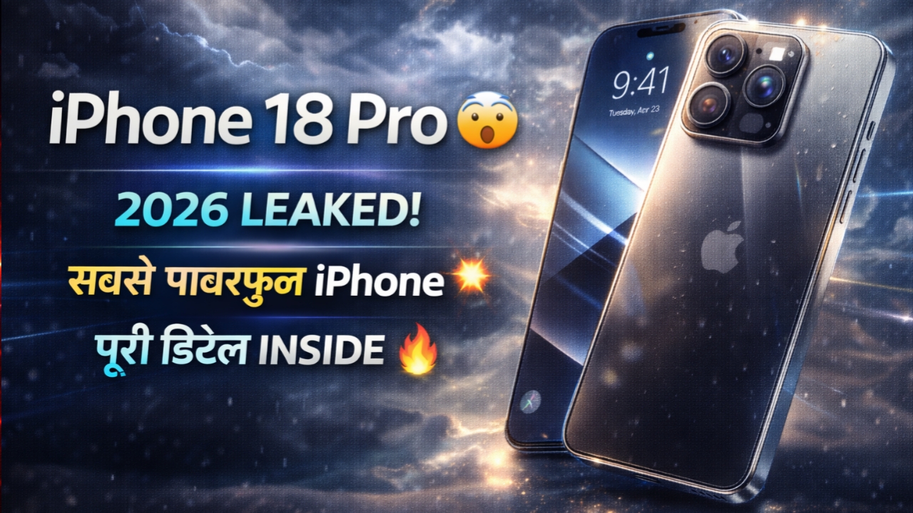 iPhone 18 Pro हुआ लीक! 2026 का सबसे पावरफुल iPhone, जानिए पूरी डिटेल 1 iPhone 18 Pro हुआ लीक! 2026 का सबसे पावरफुल iPhone, जानिए पूरी डिटेल