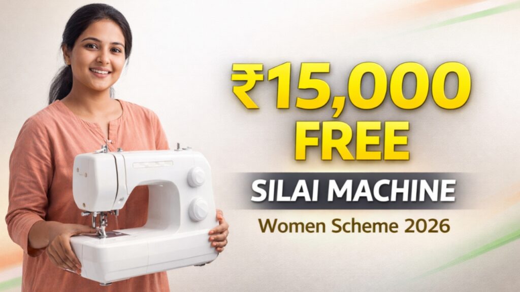 Free Silai Machine Yojana 2026: महिलाओं को ₹15,000 का बड़ा लाभ अब हर महिला को मिलेगी फ्री सिलाई मशीन, फॉर्म भरना शुरू